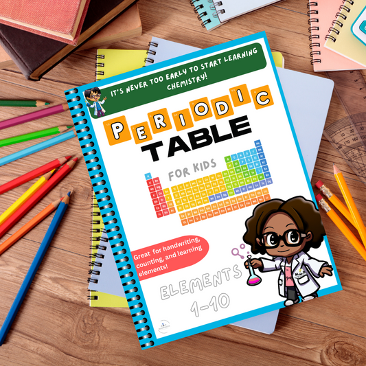 Periodic Table for Kids Elements 1-10 (Spiral Book)